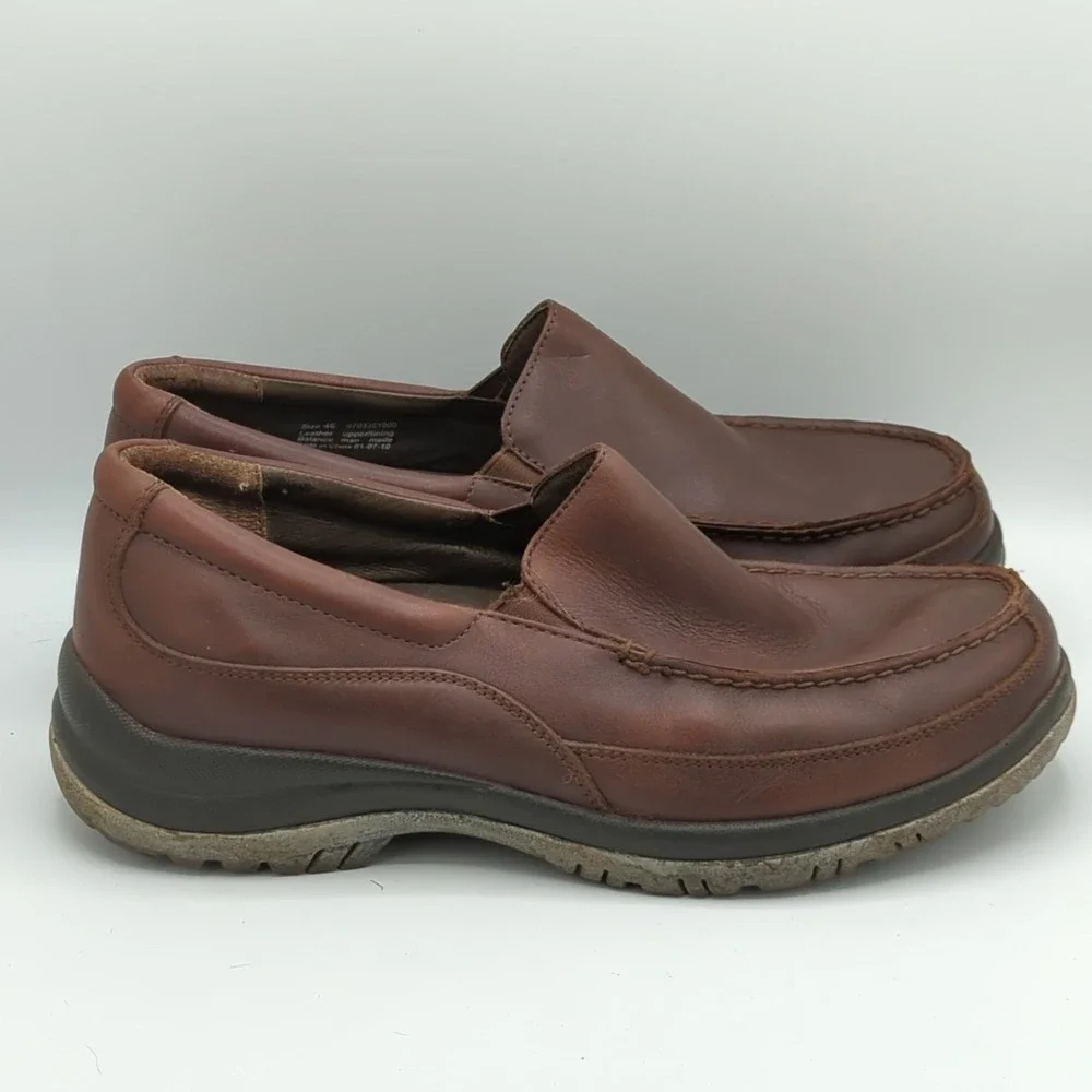 Dansko Men's Wayne Leather Slip Resistant Loafer Brown Size EU 46 US 12.5/13